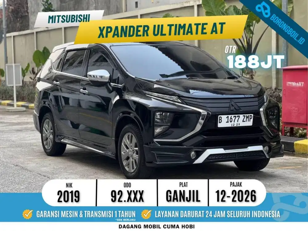 RAWATAN! MITSHUBISHI XPANDER ULTIMATE AT 2019 HITAM METALIK B1677ZMP