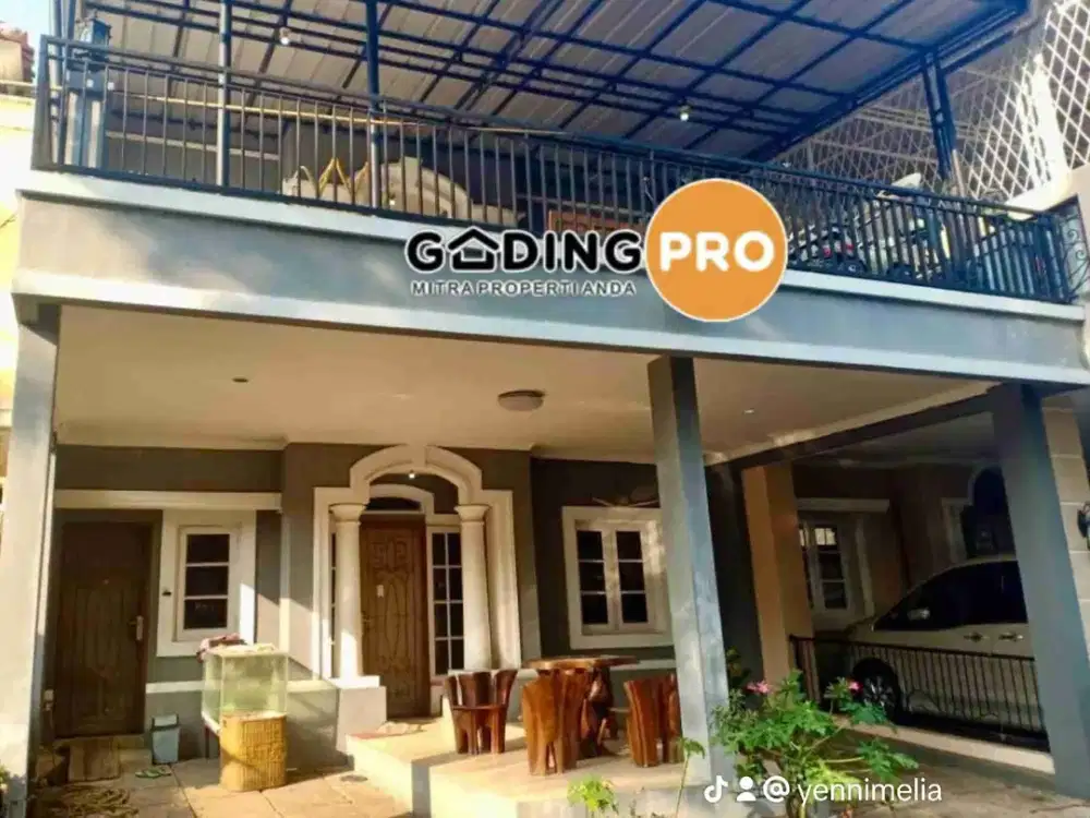 RUMAH 2 LANTAI SHM RAFFLES HILLS CIBUBUR RAPI SIAP HUNI DEKAT LRT HARJAMUKTI