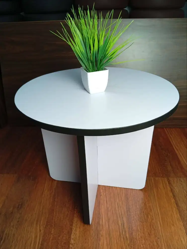 Meja Bulat Minimalis Portable | Meja Kopi Ruang Tamu
