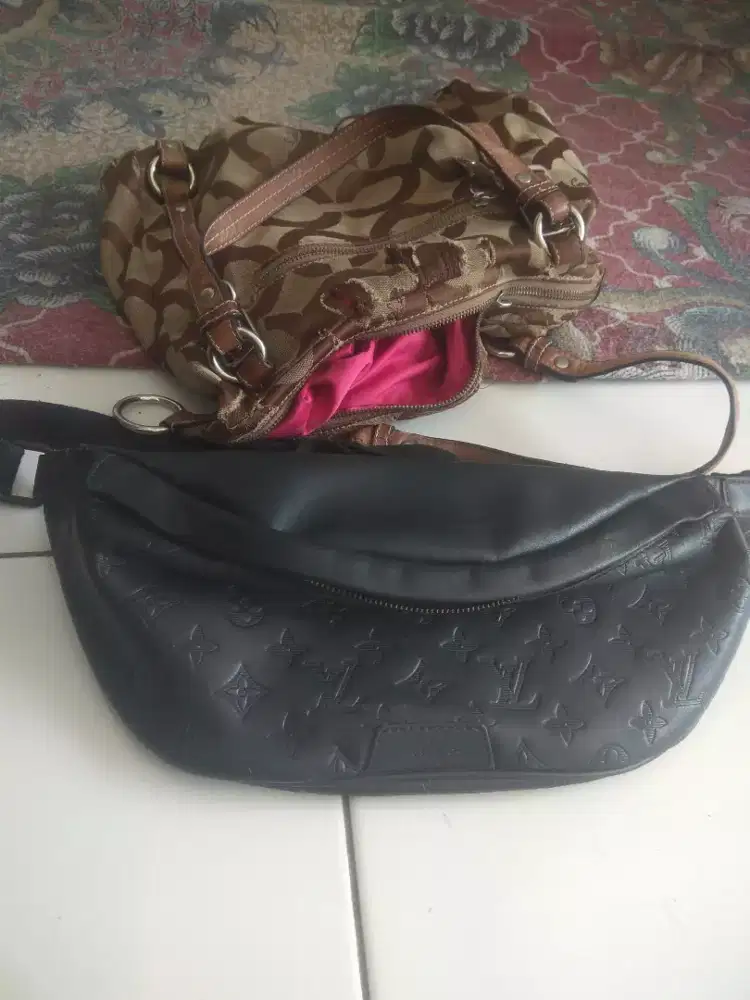 Jual tas slingbag lv bekas pemakaian pribadi jual mura 150rb
