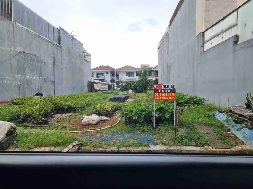 kavling bagus di jalan raya dengan ukuran 12x30
