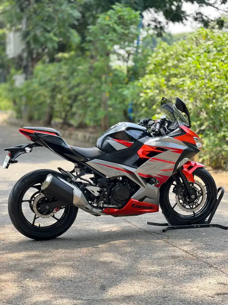 KM LOW! KAWASAKI NEW NINJA 250 FI ABS MDP ORANGE 2018 PAJAK PANJANG