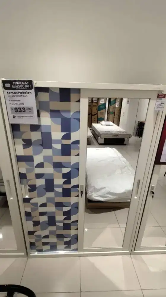 OBRAL LEMARI PINTU GESER METAL