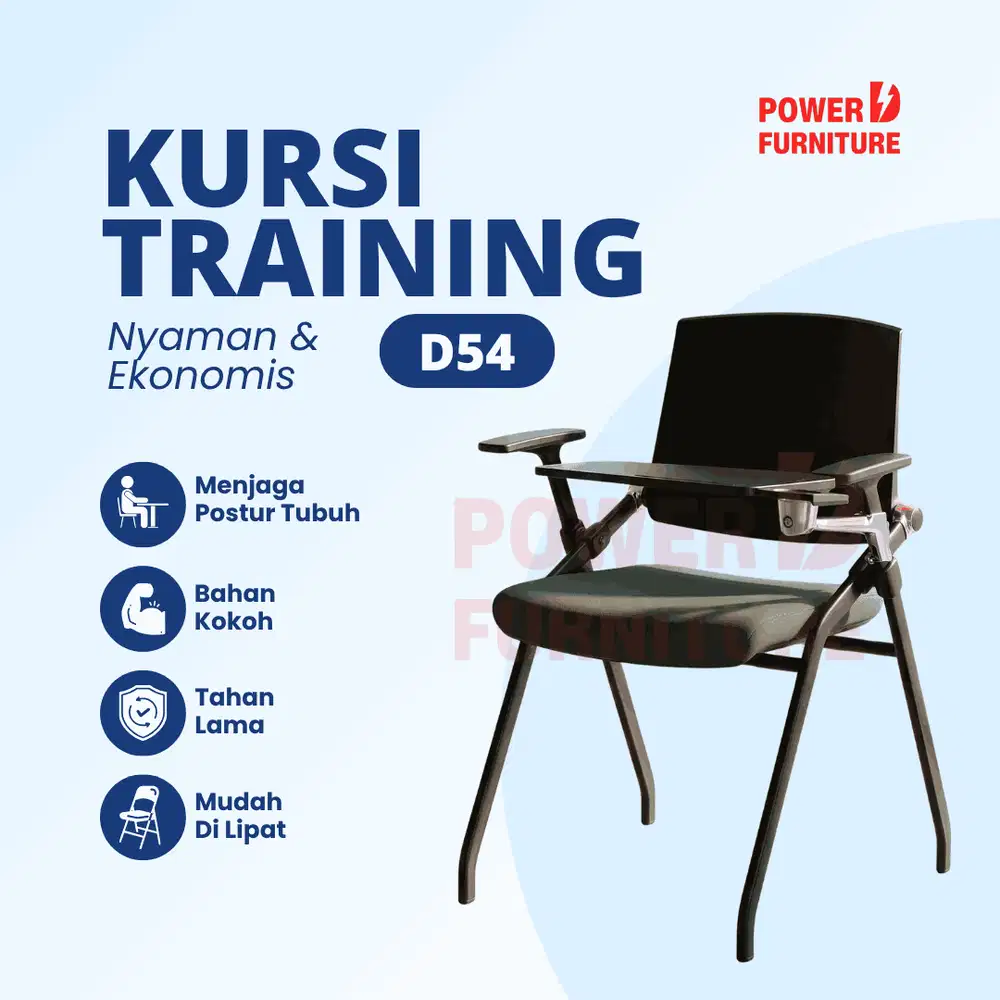 Kursi Mahasiswa D54 - Kursi Kampus Lipat | Bangku Kuliah