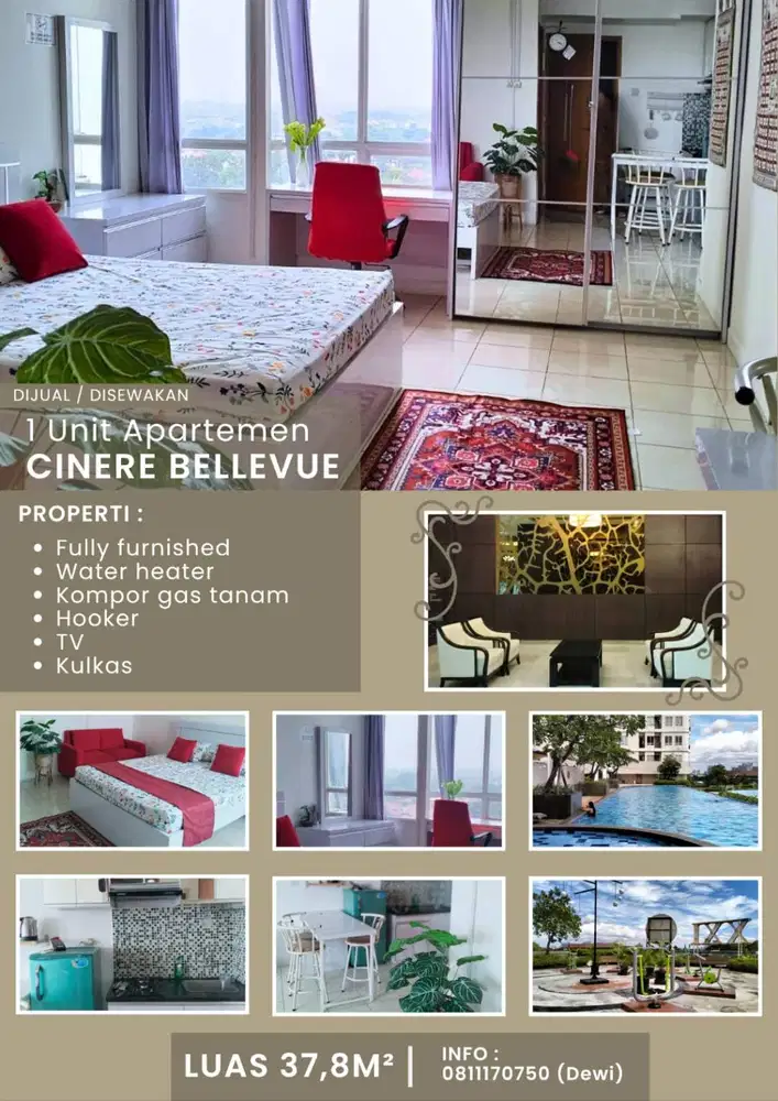 DI SEWAKAN - Apartemen di CINERE