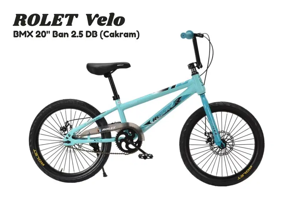Sepeda BMX 20 inch Merk Rolet Velo Ban 2.5 DB (Cakram)