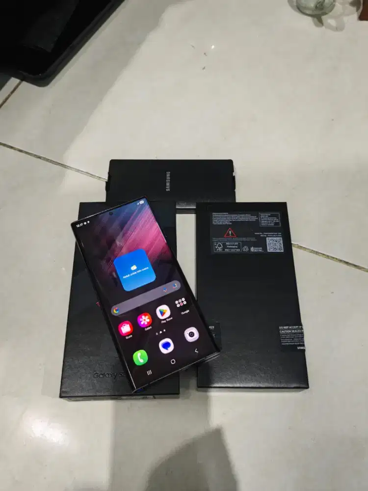 Samsung S22 ultra 12/256 Sein fullset mluss 98%, lncar jya no kndala