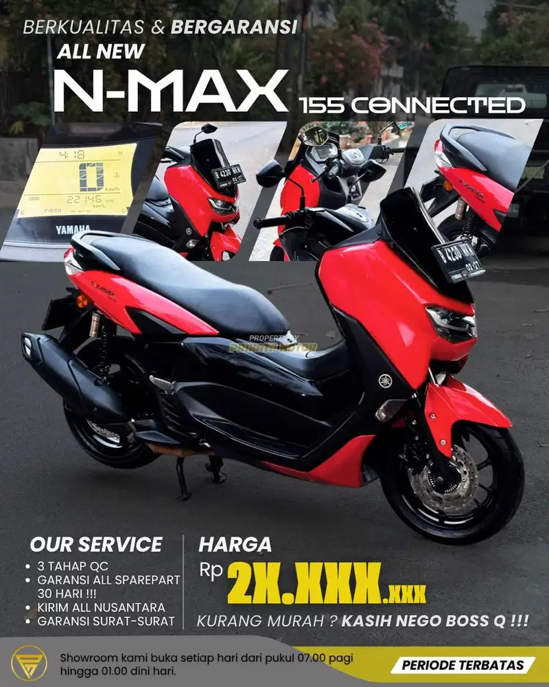 CREDIT DP MULAI 900 RIBU N-MAX 155 CONNECTED 2022 !!!