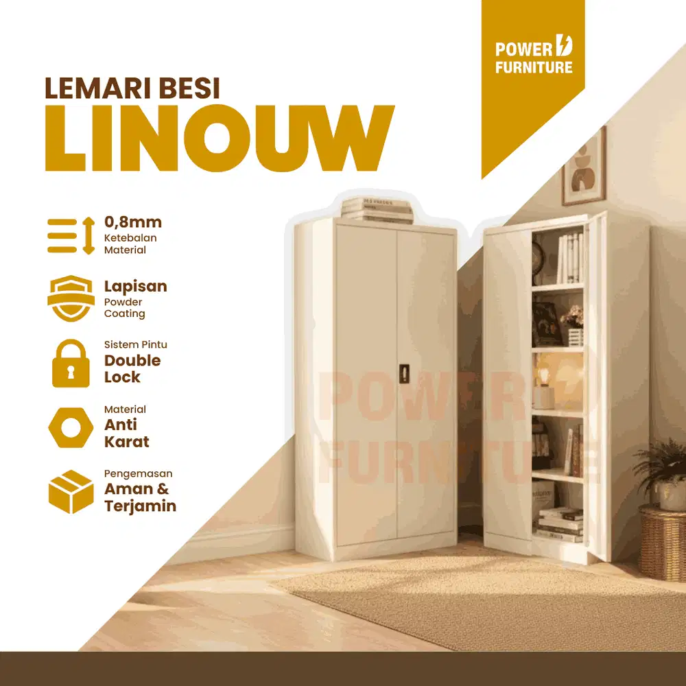Lemari Arsip Kantor LINOUW - Lemari Kabinet Besi Filling Cabinet Besi