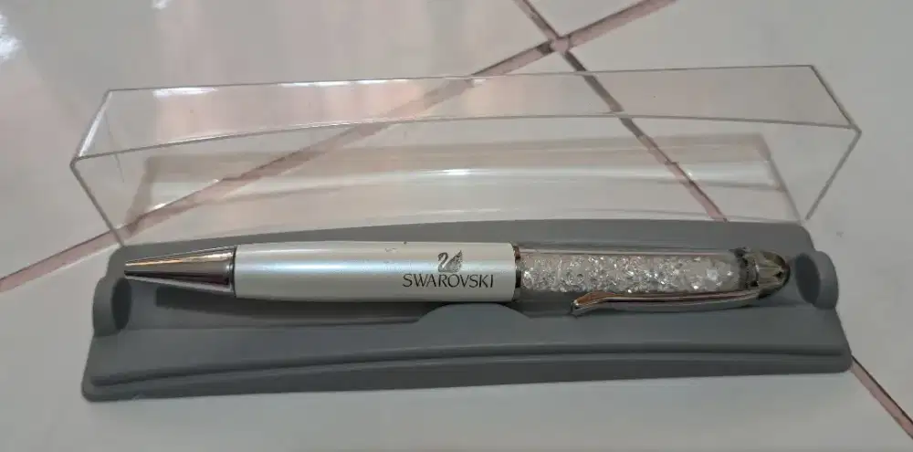 New Ori Pulpen Swarovski Crystiline White Pearl