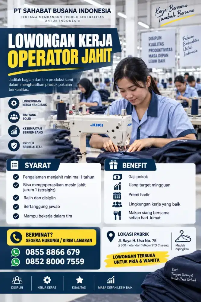 Cari Operator Produksi