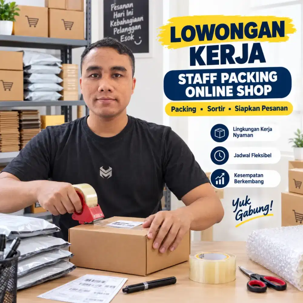 Lowongan pekerjaan packing barang
