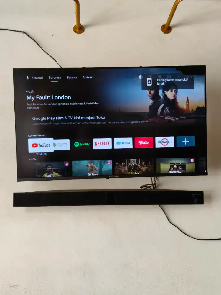 Jual aja tv android polytron pld43bag5959