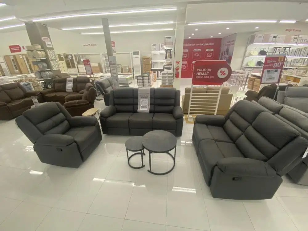 Sofa set recliner 3+2+1  Bisa Kredit atau cicilan 0%