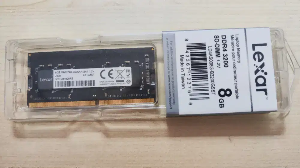 LEXAR SODIMM 8GB DDR4 3200