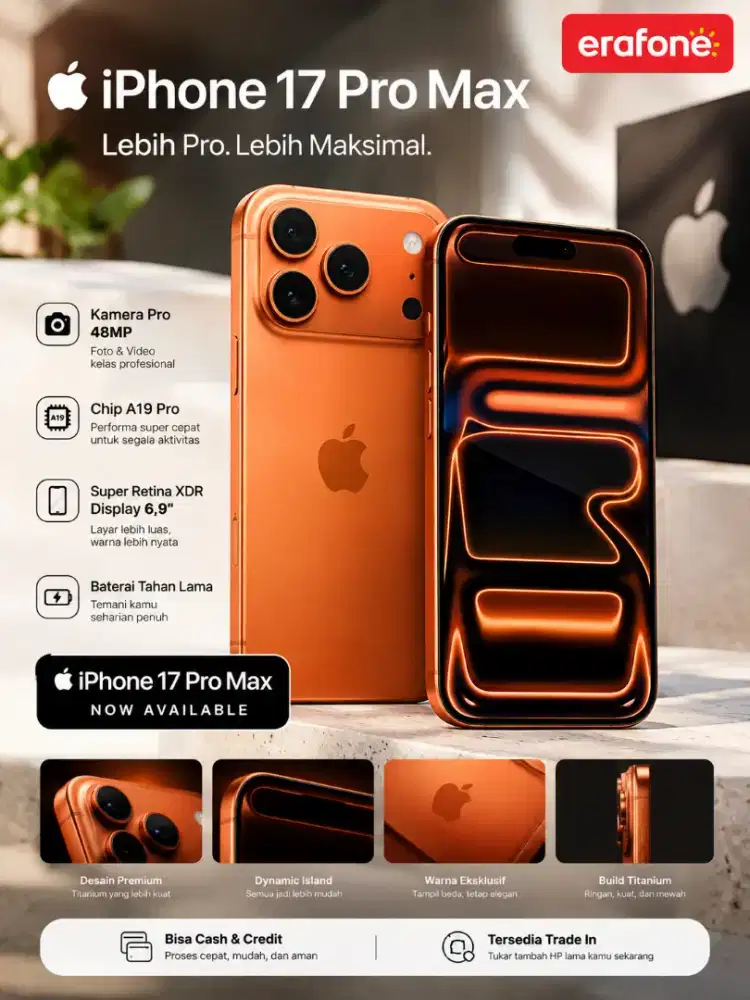 iPhone 17 Pro Max Cash/ Credit Mudah