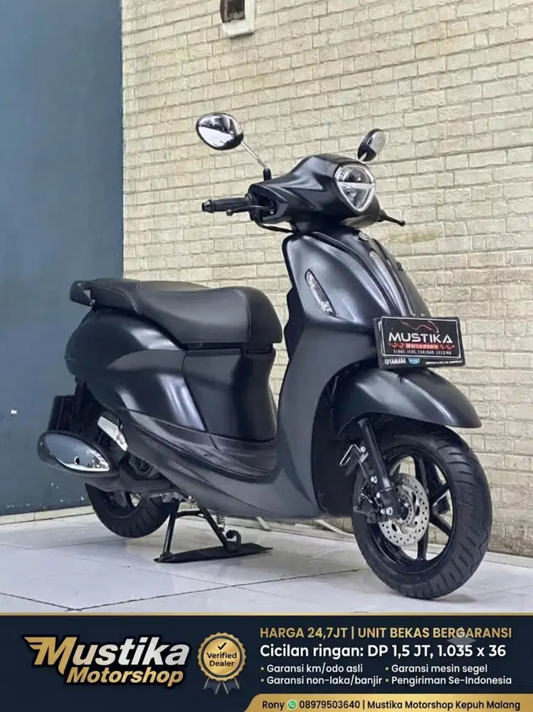 YAMAHA GRAND FILANO 2023 WARNA FAVORIT MATTE BLACK ~ RONY MUSTIKA