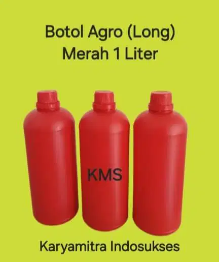 BOTOL LONG/AGRO MERAH 1 LITER