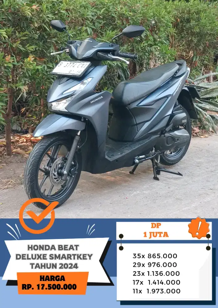 Km 8 ribu!! HONDA BEAT DELUXE SMARTKEY TAHUN 2024