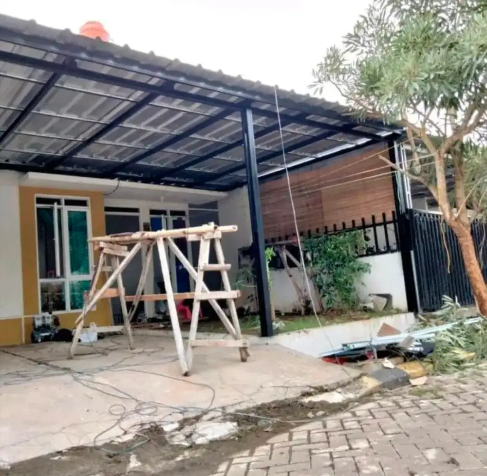 Kanopi rumah bongkar pasang atap baja ringan