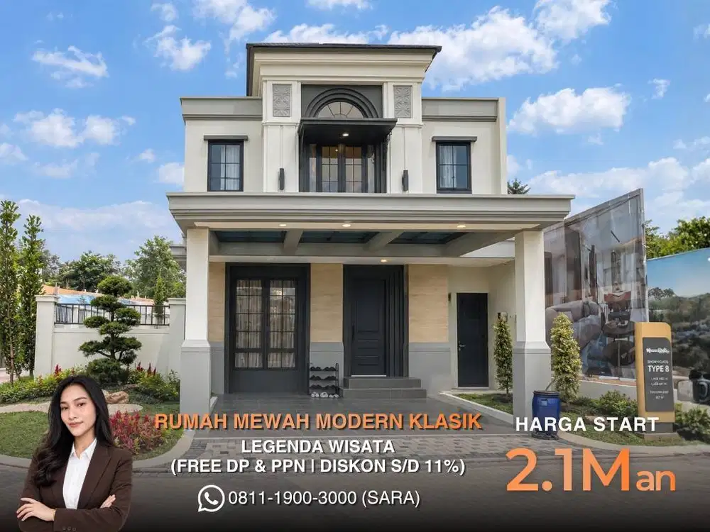 Rumah Mewah 2Lt Smart Home Morrington Cibubur Mulai 2M Free PPN
