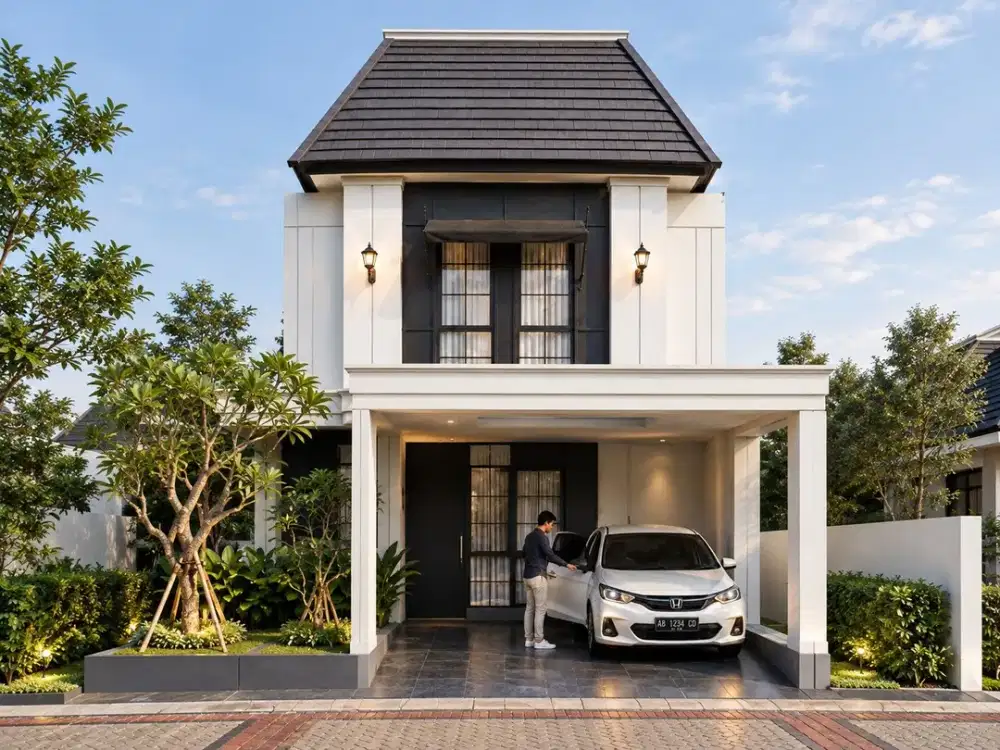 Lebar Jalan 8 Meter, Rumah Murah Klaten 2 Lantai 600 JT AN