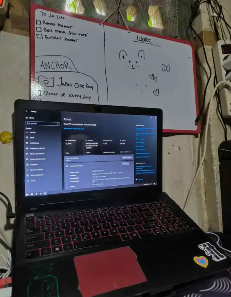 Laptop kuliah i5 vga nvidia pribadi ssd 256 ram 12gb