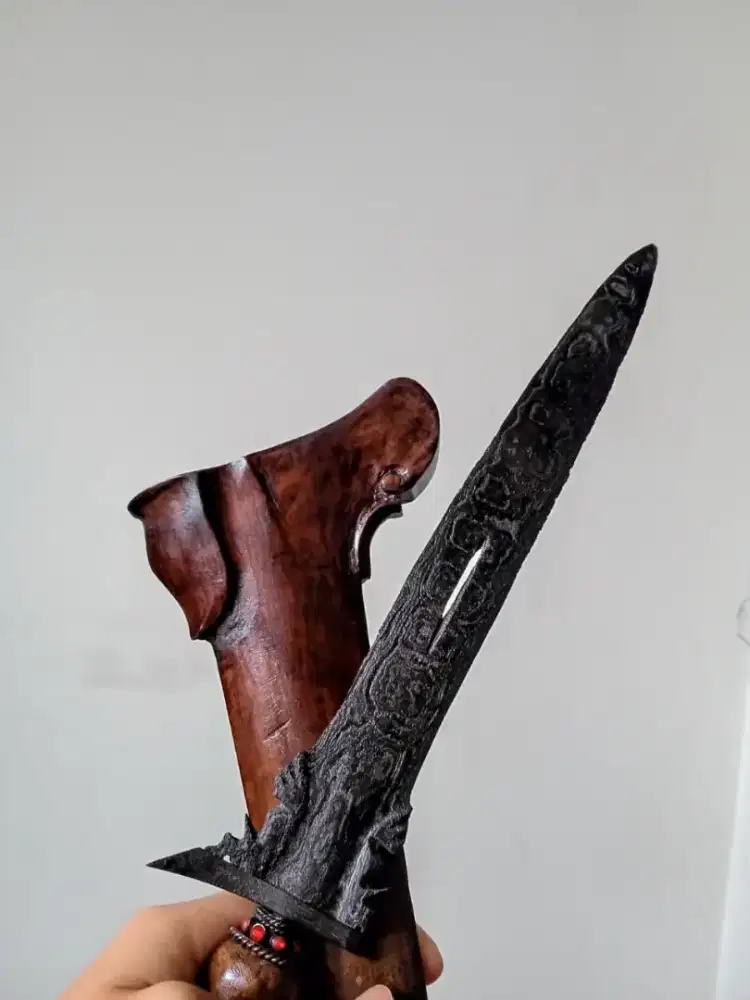 Keris Bethok putut kembar sepuh pamor Melati tumpuk pamengkang jagat