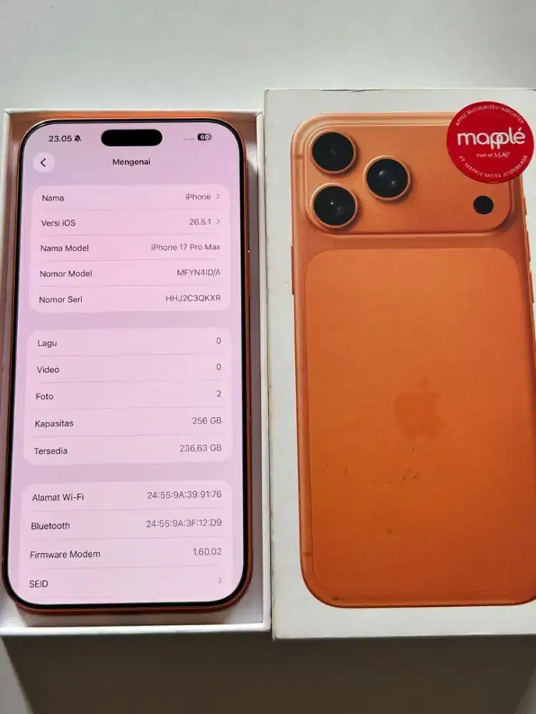 Iphone 17 pro max 256