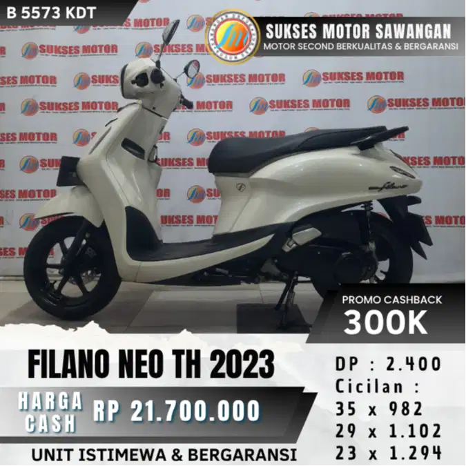 CASH KREDIT YAMAHA FILANO NEO TH 2023 UNIT MULUS BERGARANSI MESIN