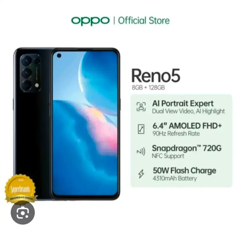 Oppo Reno 5 4g.