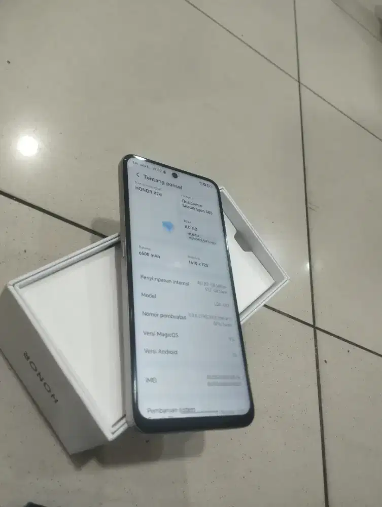 *HONOR X7d 8+8/512GB*
- Fullset Ori
- Kapasitas 512GB