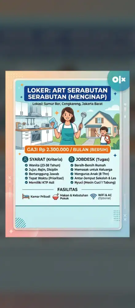 Dibutuhkan ART serabutan