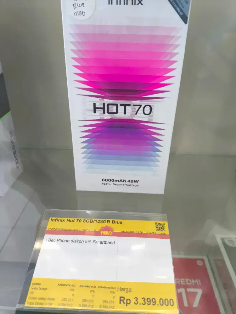 Promo cicilan Infinix Hot 70 8/128GB BLUE