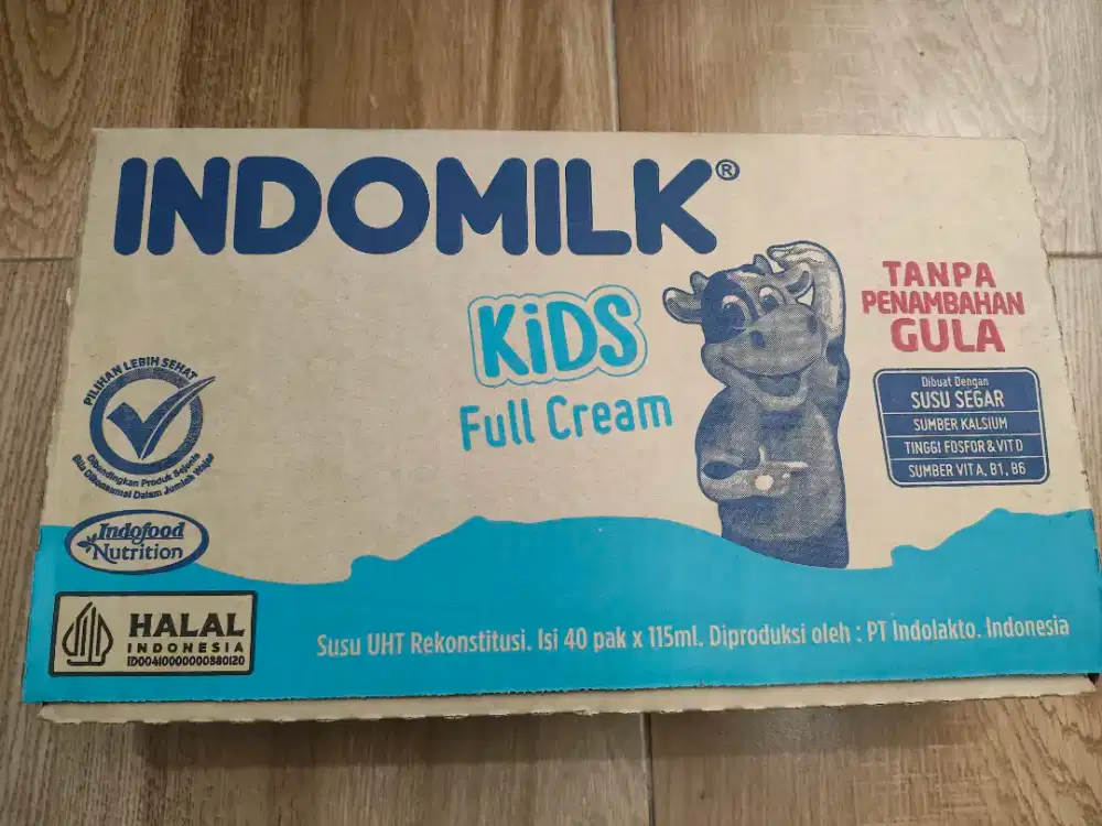 Indomilk Susu UHT Full Cream 40 pcs x 115ml