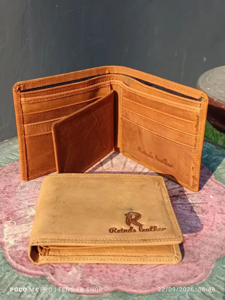 DOMPET KULIT SAPI ASLI ( GRATIS ONGKIR )