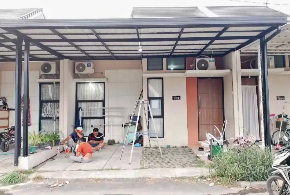 Pasang kanopi baja ringan