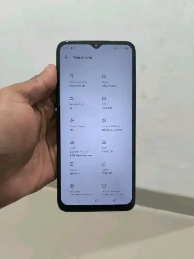 Jual murah aja nih hp Infinix hot 30i ram 8+8/128 no minus cek saja