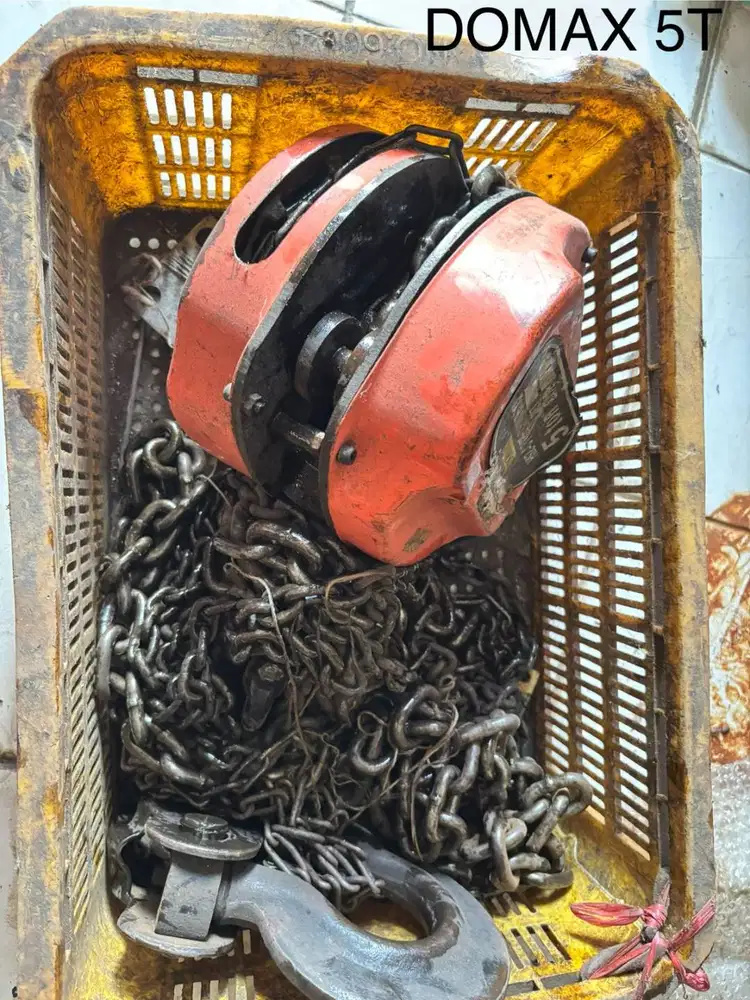 Jual chain block merk domax 5 ton