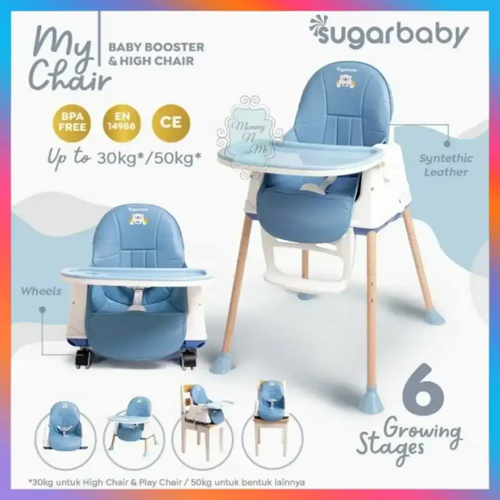 PRELOVED SUGAR BABY MY CHAIR 6 GROWING STAGES