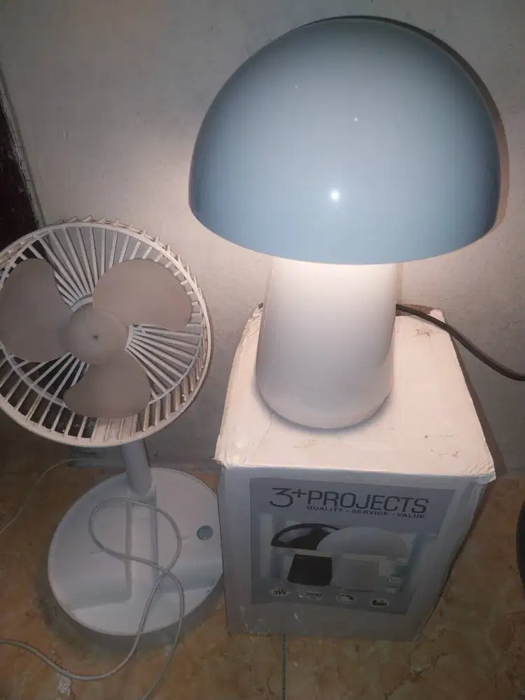 Lampu Tidur touchscreen + Kipas Mini