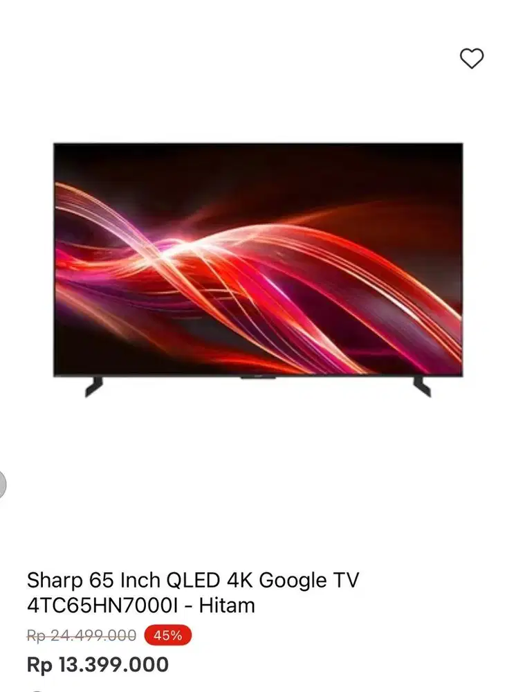 SHARP GOOGLE TV 4K 65 inci