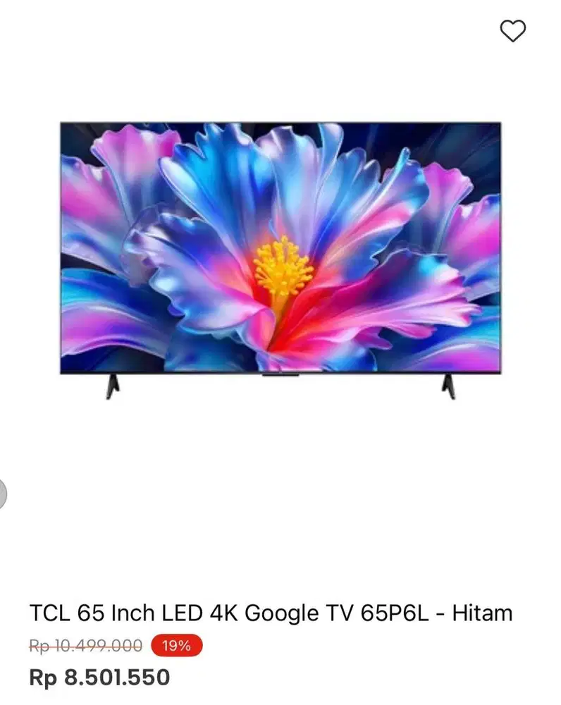 TCL GOOGLE TV 4K 65inci