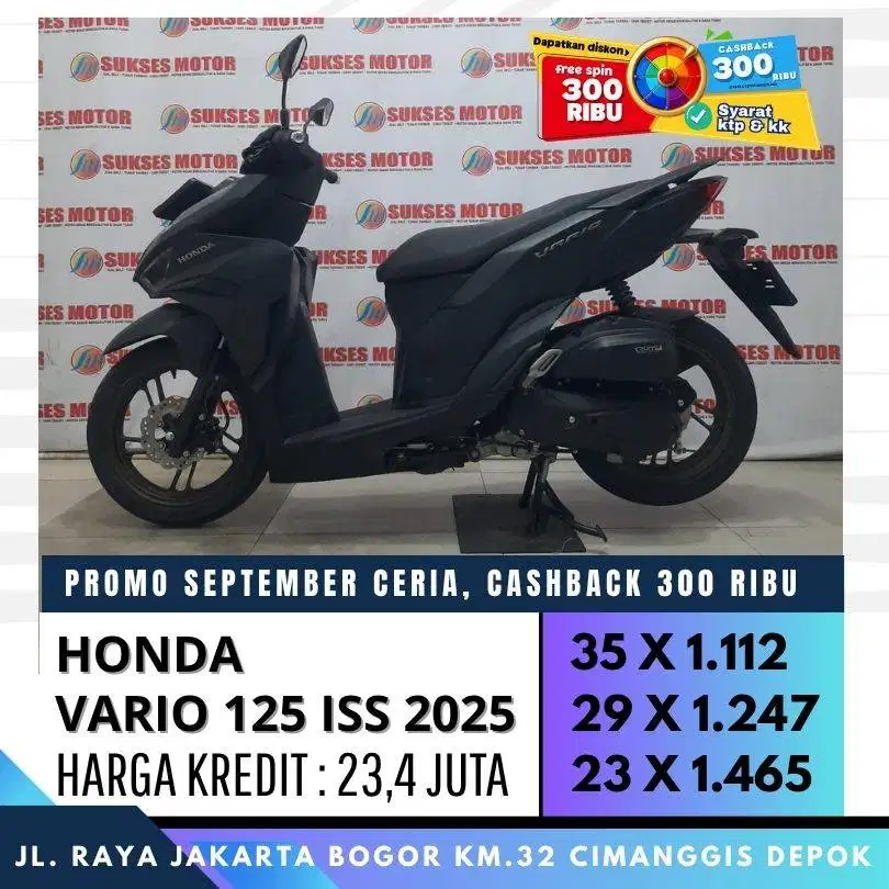 VARIO 125 CBS ISS 2025 UNIT MULUS KREDIT CASHBACK UP TO 600