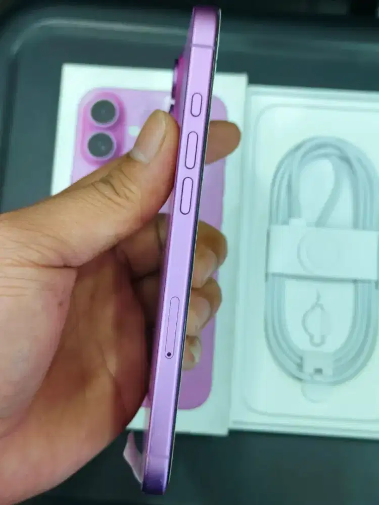 iphone 16 plus 128 pink fullset mulus no minus