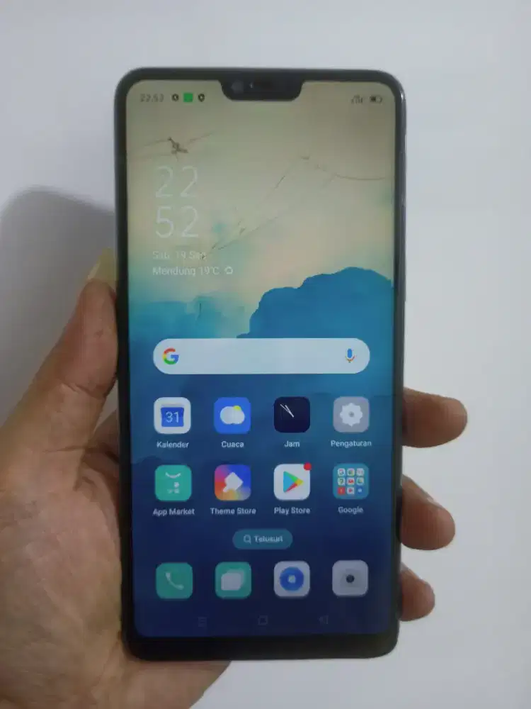 oppo f7 ram 4/64gb layar retak sentuhan normal jual hp aja lok ciledug