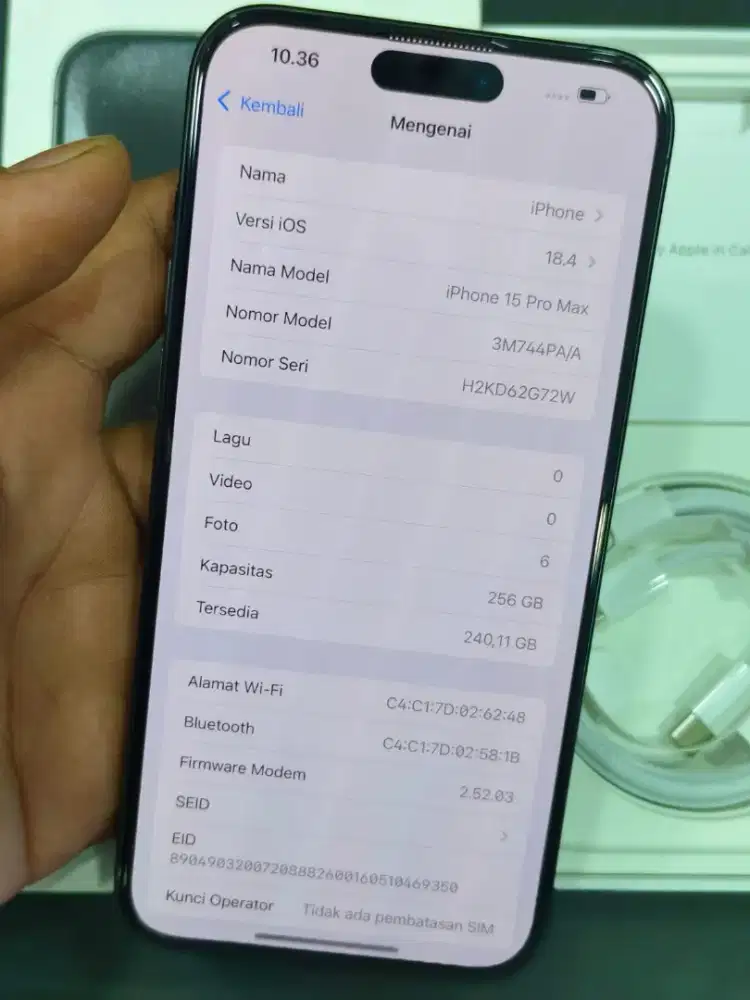 iphone 15 pro max 256 ibox black fullset mulus no minus