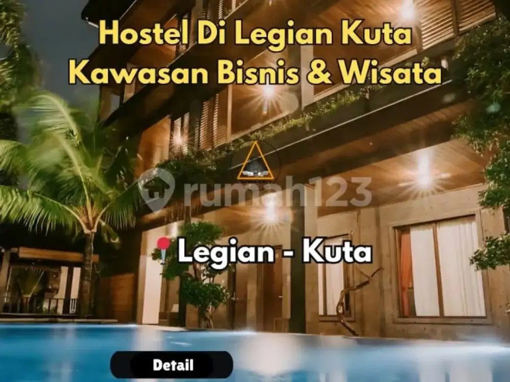 Hostel di Kawasan Wisata Dan Bisnis Legian Kuta