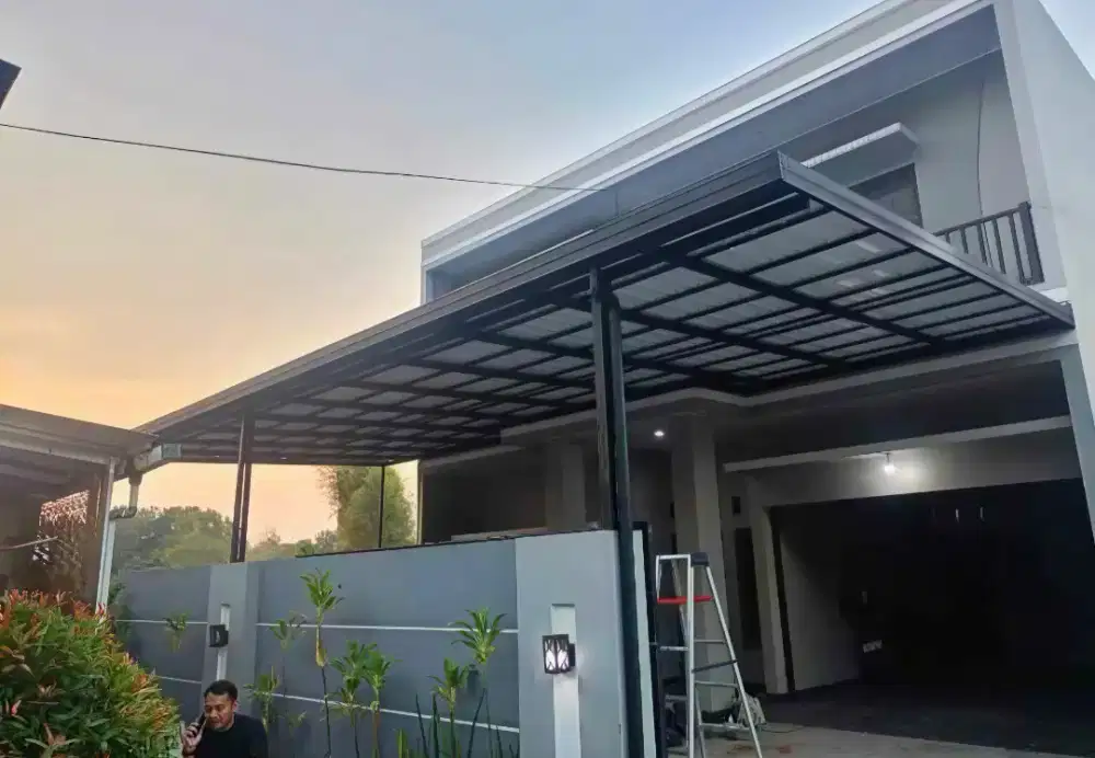 Kanopi baja ringan atap upvc alderon
