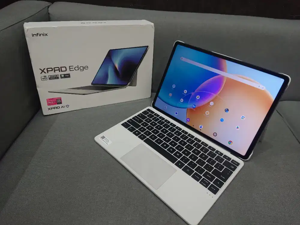 Infinix Tab Xpad Edge 4G 256Gb wifi+kartu fullset ory plus keyboard